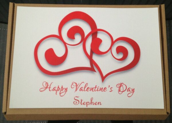 Heart Valentines Day Sweet Chocolate Gift Box Personalised Love You Mothers Day